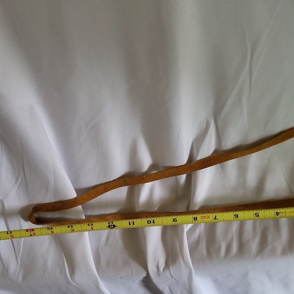 Suede Native Purse beads fringe  crossbody 5 x 6" 90s Cherokee NC good used cond - Picture 14 of 16